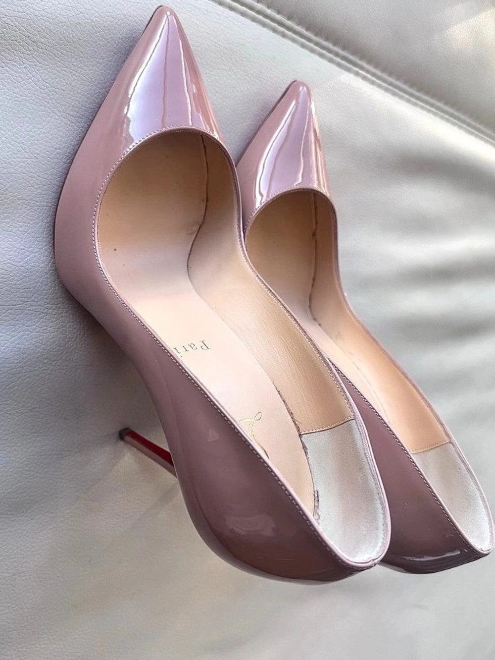 Christian Louboutin Pigalle Follies 100 Pink Patent Heels EU 39